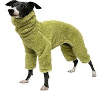 UOSIA Fleece Jumpsuit Full Body Coat With Legs - Soft Warm Pajamas for Winter - Italian Greyhound Clothes for Small Medium Large Dogs