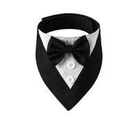 UOSIA Formal Dog Tuxedo with Bowtie Wedding Dog Bandana Dog Birthday Costume Adjustable Collar Pet Cats Tuxedo for Small Medium Large Boy Dog Wedding Grooming Birthday Party Gift