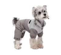 UOSIA Four Legged Winter Dog Coat Windproof Warm Small Dog Jacket With D-Ring Waterproof Full Body Puppy Jacket Fashion Push-Button Pet Down Jackets