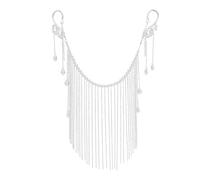 UOSIA Fringe Masquerade Mask For Women Luxury Beaded Costume Mardi Gras Mask For Party Lady Cosplay Belly Dance Jewelry