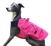 UOSIA Greyhound Clothes for Dogs Spring Thin Puppy Vest Jacket Fashion Whippet Clothing with Zipper & Pocket Lightweight Waterproof Pet Rain Jacket for Small Medium Large Dogs(Pink,Size 1)