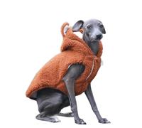 UOSIA Greyhound Cosy Fleece Jumper Whippet Winter Warm Hoodie Vest Medium Large Dog Pajamas With Cute Ear Fluffy Soft Pyjamas For Greyhound Whippet