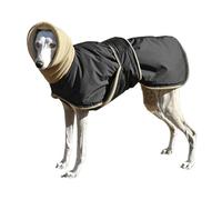 UOSIA Greyhound Winter Coat Adjustable Fleece Lined Dog Jacket With Turtleneck, Warm Cold Weather Dog Coat Windproof Outerwear For Medium/Large Dogs