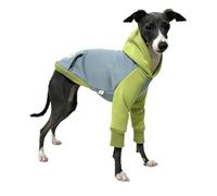 UOSIA Italian Greyhound Clothes Dog Hoodie Winter Warm Fleece Dog Coat Two-Leg Long Sleeve Dog Sweatshirt Outdoor Dog Jumpsuit for Greyhound Whippet Deerhound Bedlington Terrier