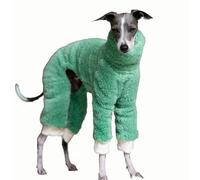 UOSIA Italian Greyhound Pajamas Fleece Turtleneck Winter Dog Clothes For Whippet Warm Four-Legged Pet Pullover Onesies Full Body Dog Coat For Medium Large Dogs