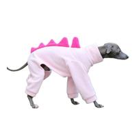 UOSIA Italian Greyhound Whippet Clothes Cute Fleece Dinosaur Dog Costume Turtleneck Warm Dog Jumpsuit Outfits Winter Pullover Dog Coat Doggie Pajamas for Small Medium Dogs