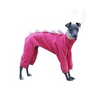 UOSIA Italian Greyhound & Whippet Fleece Dinosaur Costume Onesie Soft Warm Four-Legged Long Sleeves Turtleneck Dog Coat Outfit Jumpusuit Suitable For Cold Weather
