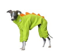 UOSIA Italian Greyhound & Whippet Fleece Dinosaur Costume Onesie Soft Warm Four-Legged Long Sleeves Turtleneck Dog Coat Outfit Jumpusuit Suitable For Cold Weather