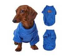 UOSIA Large Big Dog Coat Jumpsuit Fleece Sweaters For Dachshunds, 2 Legs Long Sleeve Pullover Pet Onesie Pajamas Clothes Outfits With D-Ring For Medium Dogs