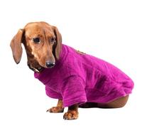 UOSIA Large Big Dog Coat Jumpsuit Fleece Sweaters For Dachshunds, 2 Legs Long Sleeve Pullover Pet Onesie Pajamas Clothes Outfits With D-Ring For Medium Dogs