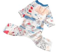 UOSIA Large Dog Onesie Pajamas Pjs Spring Autumn Thin Lightweight Four-Legged Elastic Comfy Shirt For Dogs With Cute Printed Pattern Fullbody Pet T-Shirt For Labrador Golden Retriever