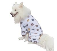 UOSIA Large Dog Onesie Pajamas Pjs Spring Autumn Thin Lightweight Four-Legged Elastic Comfy Shirt For Dogs With Cute Printed Pattern Fullbody Pet T-Shirt For Labrador Golden Retriever