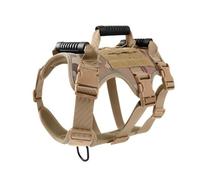UOSIA Large Tactical Dog Training Harness Adjustable Military Molle Dog Vest with Rubber Handle for Outdoor Working Hiking