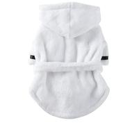 UOSIA Pet Bathrobe Winter Luxury Soft Flannel Thickened Hooded Pajamas Quick Drying Absorbent Dog Towels Soft Pet Nightwear For Puppy Small Dogs Cats