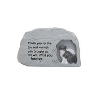 UOSIA Pet Urn For Cat Ashes Resin Angel Cat And Ashes Bag Pet Sympathy Gift Dog Grave Markers Statue For Garden Decor