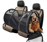 UOSIA Portable Travel Crate, Collapsible Car Seat Cover Mats, Waterproof Carrier Bag for Small to Medium Dogs, Puppies, and Pets