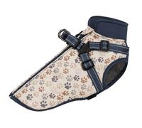 UOSIA Puppy Winter Jacket Warm Fleece Small Dog Coat with Harness and Reflective Strips Adjustable Windproof Waterproof Dog Snowsuit Fashion Pet Vest for Chihuahua Yorkie