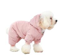 UOSIA Small Dog Coats for Winter Fleece Dog Hoodies Winter Dogs Jumpsuit Puppy Winter Snowsuit Dog Snow Jacket Cute Hoodie Clothes Chihuahua Apparel for Small Dogs Cat Puppies