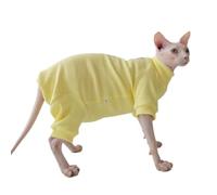 UOSIA Sphynx Cat Clothes Cat Sweaters for Cats Only Turtleneck Hairless Cat Pullover Shirts Cute Cat Pajamas Jumpsuit Soft Cotton Pet Apparel for Sphynx Cornish Rex Devon Rex Peterbald