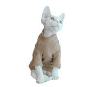 UOSIA Sphynx Cats Solid Warm Shirt Soft Hairless Cat Pullover Shirt With Sleeves All Season Light And Warm Turtleneck Undershirt For Devon Rex, Peterbald