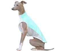 UOSIA Sun Protection Pet T-Shirts,Quick-Dry Breathable Mesh Dog Vest Clothes for Italian Greyhound Whippet Dogs
