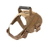 UOSIA Tactical Dog Harness Vest with Handle No Pull Adjustable Soft Pet Harness Military Dog Harness with Molle for Small Medium Large Dogs