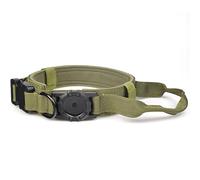 UOSIA Tactical Military Dog Collar with Holder - Adjustable Nylon Dog Collar, Heavy Duty Handle, Zinc Alloy D-Ring & Buckle for Medium Large Dogs
