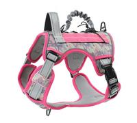 UOSIA Tactical Service Dog Vest Harness for Medium Dog Escape Proof Military Dog Harness with Handles and Molle No Pull Service Dog Vest for Small Medium Large Dogs