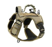 UOSIA Tactical Service Dog Vest Harness for Medium Dog Escape Proof Military Dog Harness with Handles and Molle No Pull Service Dog Vest for Small Medium Large Dogs