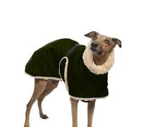 UOSIA Warm Dog Fleece Jacket Windproof Italian Greyhound Clothes With Furry Collar Thick Winter Whippet Dog Coat Snow Jackets For Medium Large Dogs