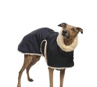 UOSIA Warm Dog Fleece Jacket Windproof Italian Greyhound Clothes With Furry Collar Thick Winter Whippet Dog Coat Snow Jackets For Medium Large Dogs