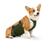 UOSIA Waterproof Pet Clothes Dog Rain Jacket Belly Cover Corgi Raincoat Dog Bellyband Breathable Anti-Dirty Puppy Outfits Doggy Raincoat Dog Belly Protector