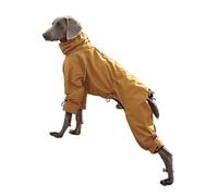 UOSIA Winter Dog Coat Lightweight Windbreaker Adjustable 4-Legged Turtleneck Waterproof Italian Greyhound Coat Reflective Outdoor Fleece Jacket For Medium, Large Dogs