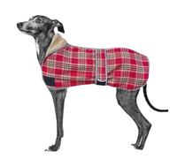 UOSIA Winter Dog Coat Warm Fleece Dog Jacket for Italian Greyhound Whippet Adjustable Reflective Dog Vest with Leash Hole Soft Thick Dog Cold Weather Coats for Small Medium Large Dogs