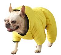 UOSIA Winter French Bulldog Clothes Dog Hoodie Warm Dog Coats for Boy Girl Dogs Cold Weather Dog Clothes Full Body Dog Snowsuit for Pug English Boston Terrier Bully Pitbull Corgi Clothing