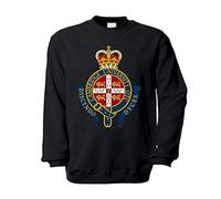 Uotc University Cambridge UK Royal Army College England Crest Pullover # 12217 - Black - Large