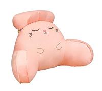 Uotory Reading Pillow For Bed,Cuddle Cushion Lumbar Support Cushion Ease and Comfort,Adult Backrest Lounge Cushion for Playing Games Relaxing Reading (pink rabbit)