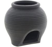 Uotyle Ceramic Fish Tank Decorations Black Aquarium Ornaments Betta Breeding Cave, Pot Shaped Hideout Stone for Shrimp, Turtle, Crab to Breed, Rest, Hide and Play