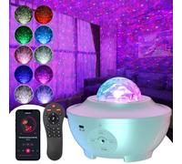 UOUNE Galaxy Projector,Star Projector with Remote Control,Music Bluetooth Speaker,Timer,Ocean Wave Star Sky LED Night Light Lamp for Baby,Kids Bedroom,Stage,Birthdays,Christmas, White