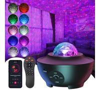 Uoune Starry Sky Projector, LED Starlight Projector with Bluetooth Speaker, Timer, Starry Star Night Light for Children, Adults, Black