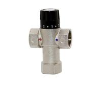 UOUOBEAR 3/4" Female Brass Thermostatic Mixing Valve For Heating Systems