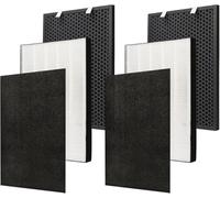 UOUOLONUN 2678 Filter Replacement for Bissell Air220 Air320 Air Purifier, Includes 2 Pack 2678 Ture HEPA Filters + 2 Pack 2677 Activated Carbon Pre-Filters