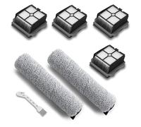 UOUOLONUN Replacement Parts for iFloor 3/Floor One S3 Wet Dry Vacuum Cleaner, 2 Pack Brush Rollers + 4 Pack Vacuum Filters