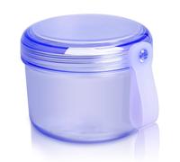 Uouovo 2023 Upgraded Large Denture case, No-Leak Denture Bath Box Cup, Retainer Cleaning Box, Complete Clean Care for Dentures, Clear Braces, Mouth Guard, Night Guard & Retainers (blue)