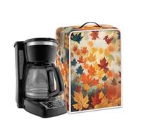 Uourmeti Maple Leaves Espresso Coffee Maker Covers Small Coffee Machine Dust Cover for Kitchen Decor Soft Cloth Cover for Stand Mixer Appliance Accessories