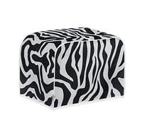 Uourmeti Zebra Print Kitchen Toaster Covers 4 Slice Wide, Stain Resistant Bread Maker Covers Washable Medium Oven Dust Cover for Woman Gifts Home Decorative Accessories