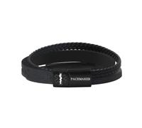 Uoveido Waterproof Medical Alert Bracelet, Custom Laser Engraved ID & Dynamic QR Code, Lightweight PU Braided Leather Wristband, Quick Emergency Information Access, Multi-Color Options（PACEMAKER）