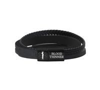 Uoveido Waterproof Medical Alert Bracelet, Custom Laser Engraved ID & Dynamic QR Code, Lightweight PU Braided Leather Wristband, Quick Emergency Information Access, Multi-Color Options（Black-BT）