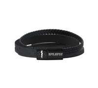 Uoveido Waterproof Medical Alert Bracelet, Custom Laser Engraved ID & Dynamic QR Code, Lightweight PU Braided Leather Wristband, Quick Emergency Information Access, Multi-Color Options（EPILEPSY）