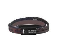 Uoveido Waterproof Medical Alert Bracelet, Custom Laser Engraved ID & Dynamic QR Code, Lightweight PU Braided Leather Wristband, Quick Emergency Information Access, Multi-Color Options（NO BP/IV）